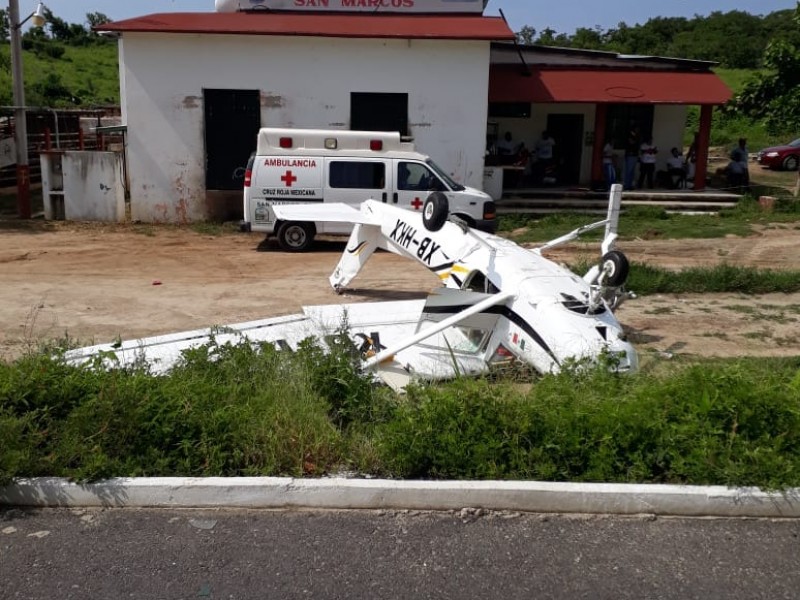 Cae avioneta en la Costa Chica de Guerrero