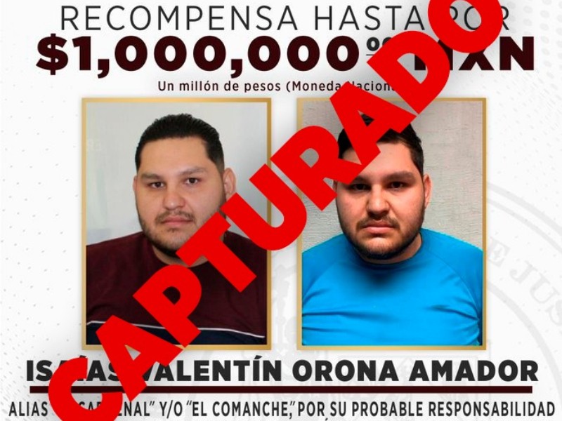 Cae en Hermosillo presunto asesino con recompensa millonaria
