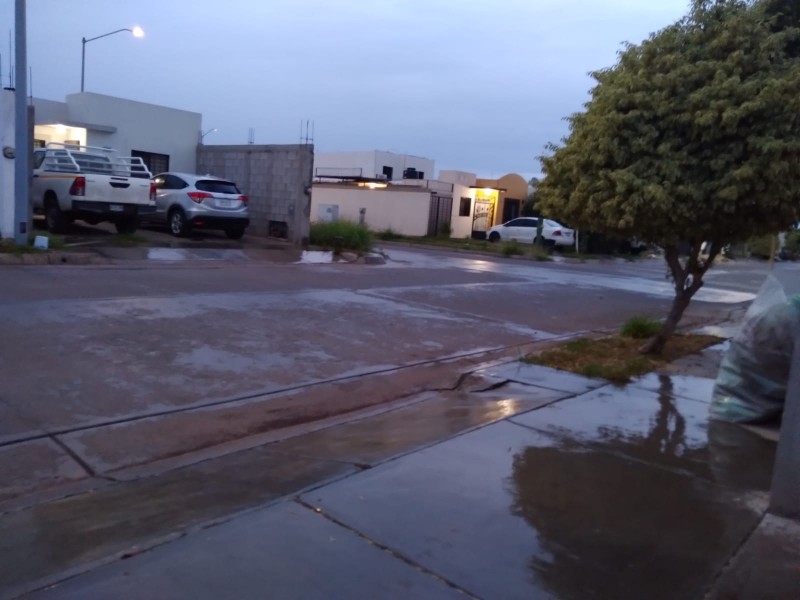 Cae lluvia ligera en Los Mochis