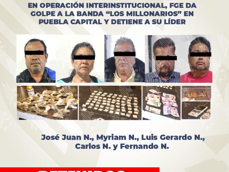 Cae presunto líder de “Los Millonarios” durante operativo en Puebla capital