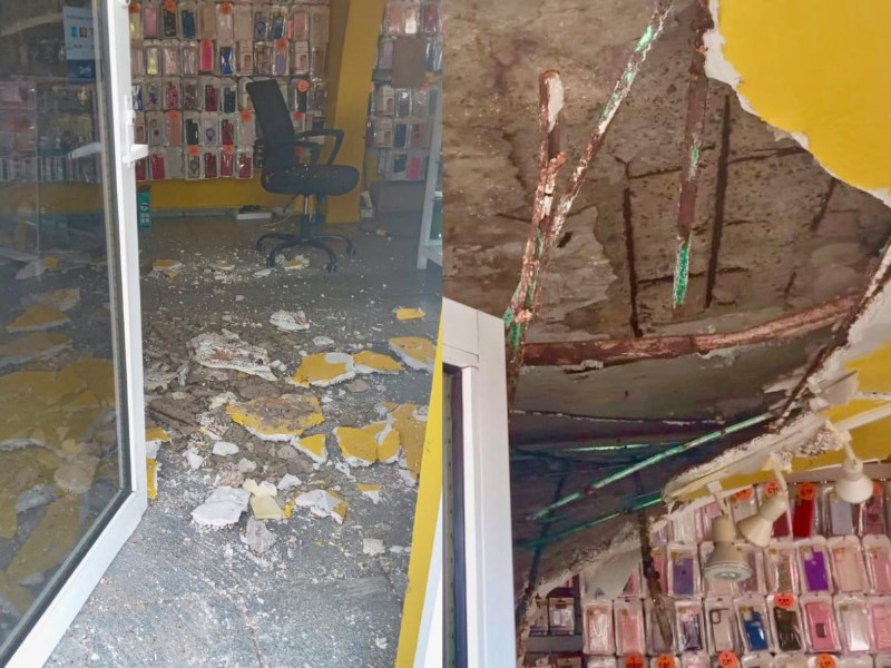 Cae techo de un local en el centro de Cabo San Lucas