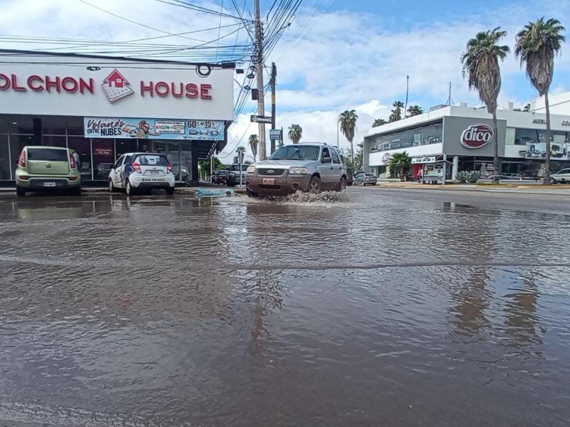 Caen 22 milímetros de lluvia en Los Mochis