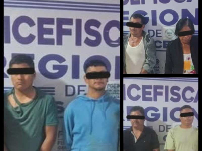 Caen seis en Zaachila durante operativos de la Fiscalía de Oaxaca