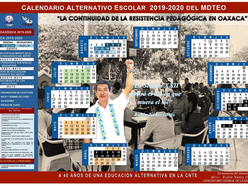 Calendario escolar alternativo de la Sección 22