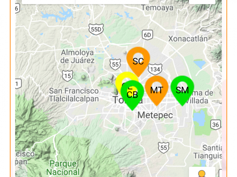 Calidad de aire mejora en Toluca