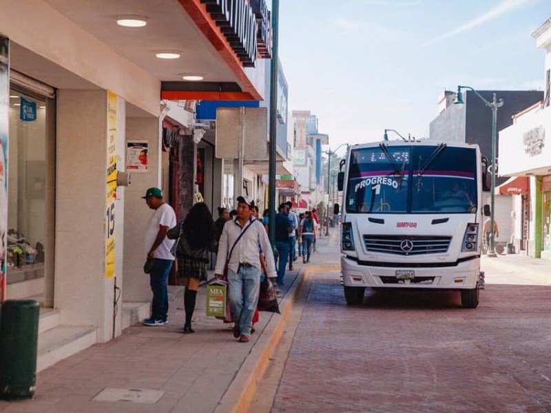 Calle Puebla solo abrió al transporte público