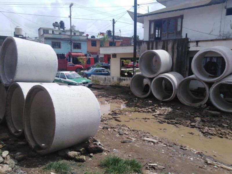 Calle río Coatzacoalcos en el olvido