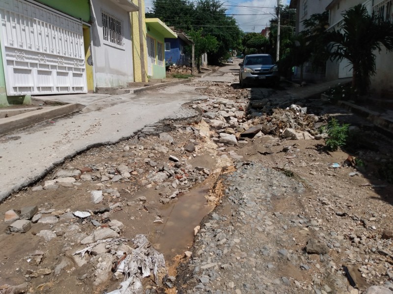 Calles inaccesibles impiden servicios en la colonia Potinaspak