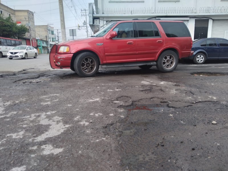 Calles intransitables en el municipio de Toluca