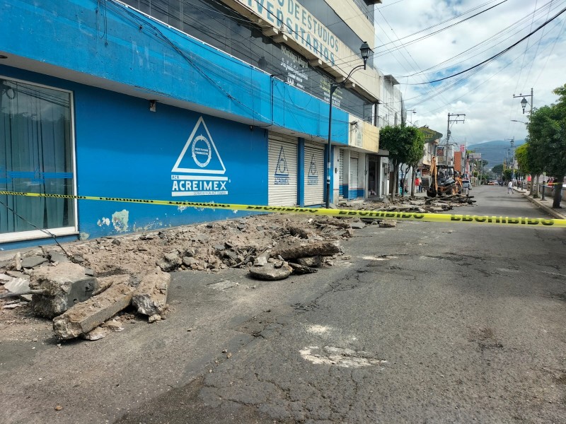 Calles principales del centro estarán cerradas por obras