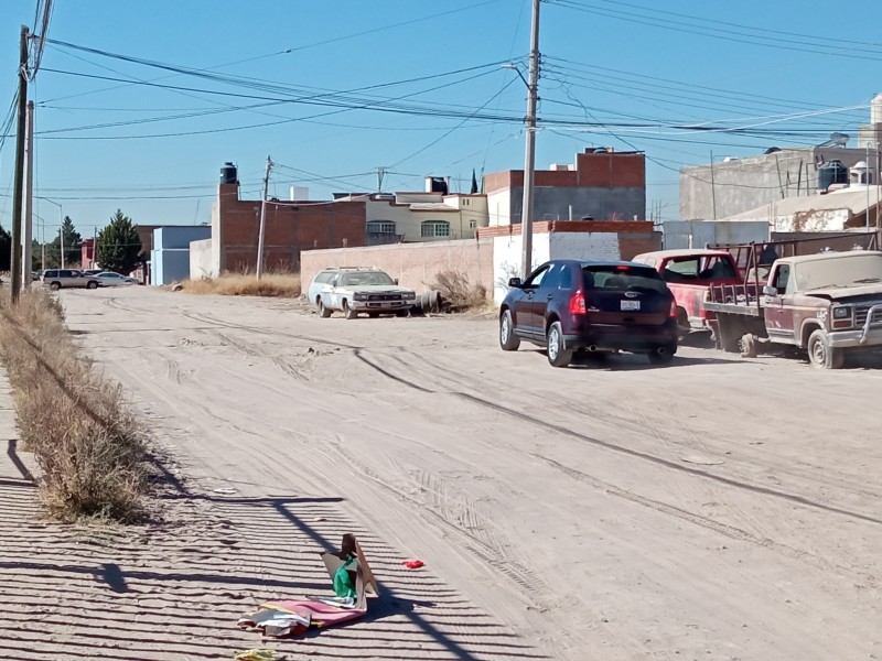 CALLES SIN PAVIMENTAR EN LA MAYAGOITIA