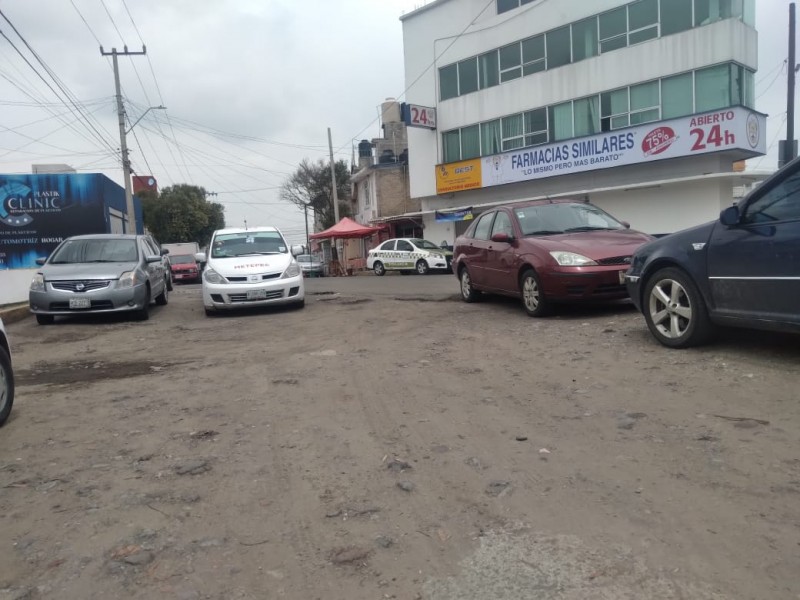 Calles sin pavimento en Toluca