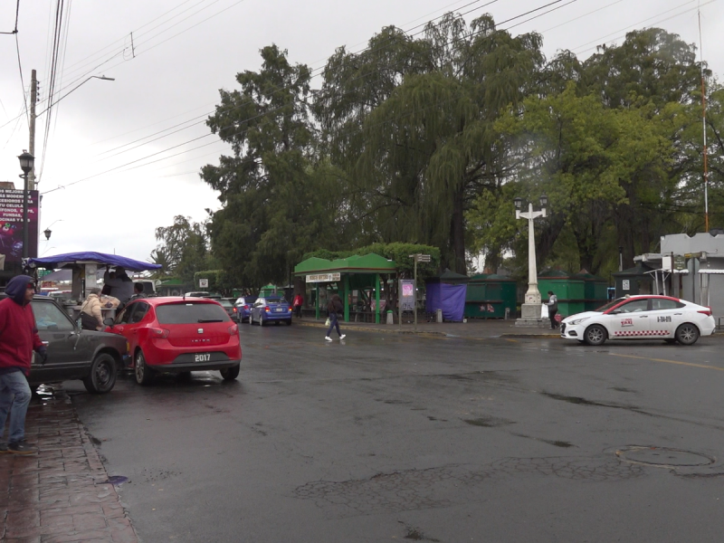 Calles vacias en durango debido al clima frio