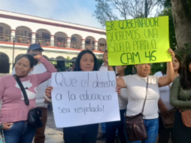 CAM 46 exige terreno ante inminente desalojo en Oaxaca