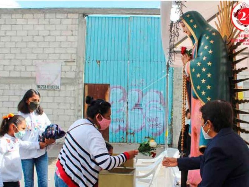 Cambian bulto de la Virgen de Guadalupe por imagen