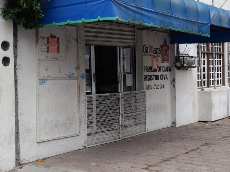 Cambian sede del Registro Civil en Salina Cruz
