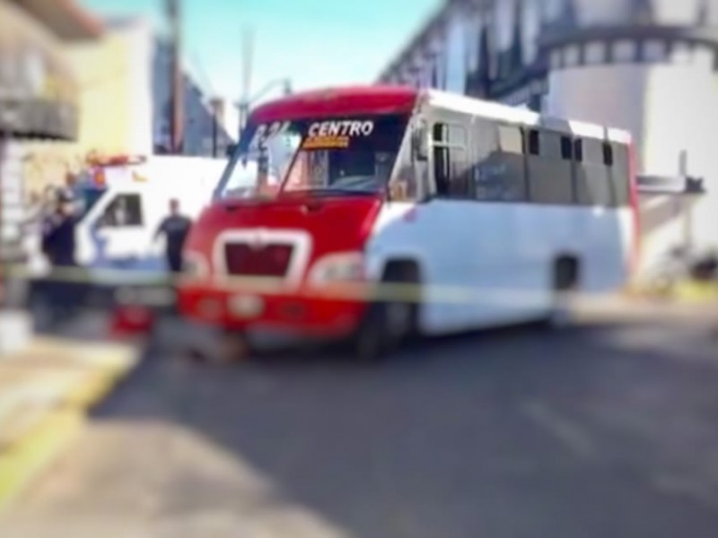 Camión arrolló a mujer en centro histórico