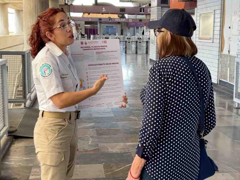 Campaña antisuicidio en el Metro de la Ciudad de México