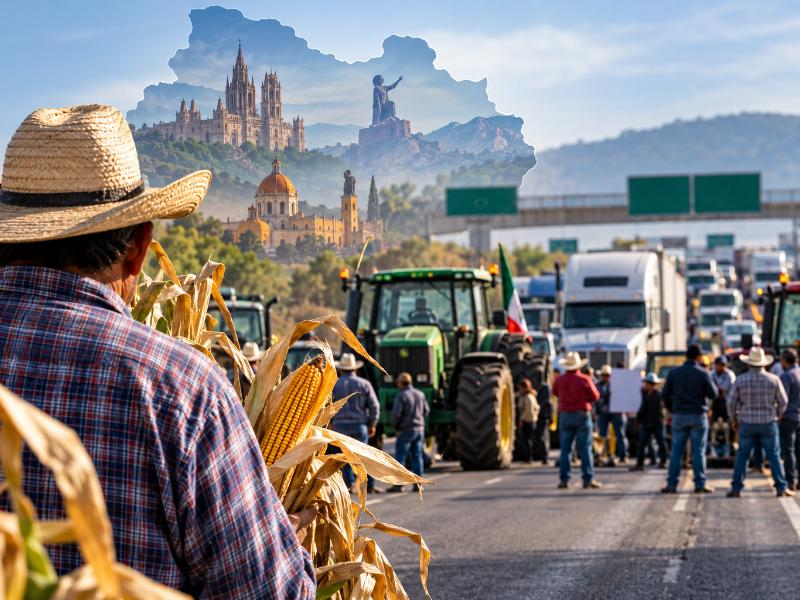 Campesinos preparan bloqueos carreteros en Guanajuato para exigir precios justos del maíz