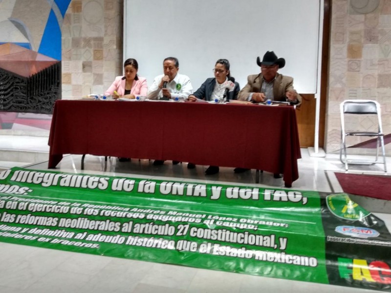 Campesinos se manifestarán a nivel nacional