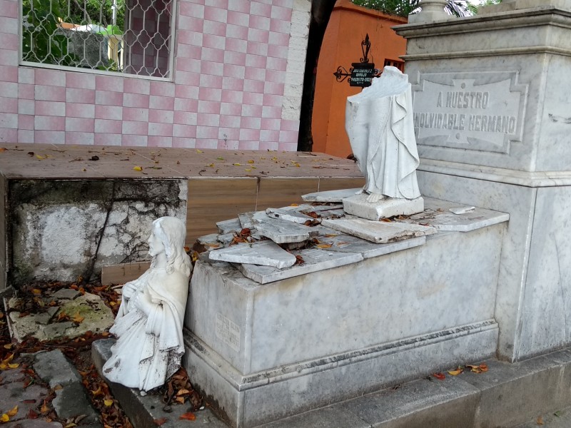 Campo Santo en Tuxtla Gutiérrez deteriorado