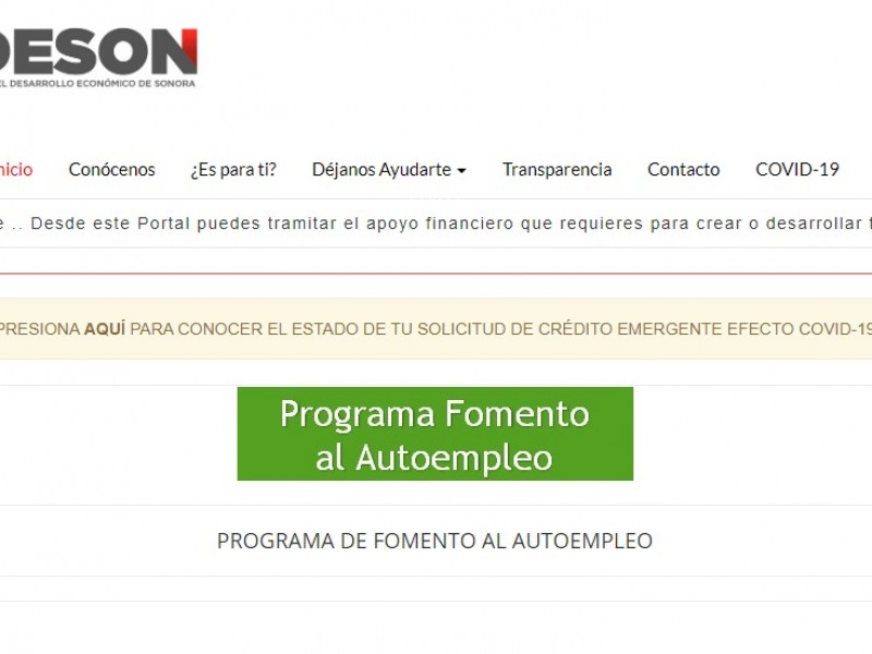 CANACINTRA opina sobre el programa Fomento al Autoempleo