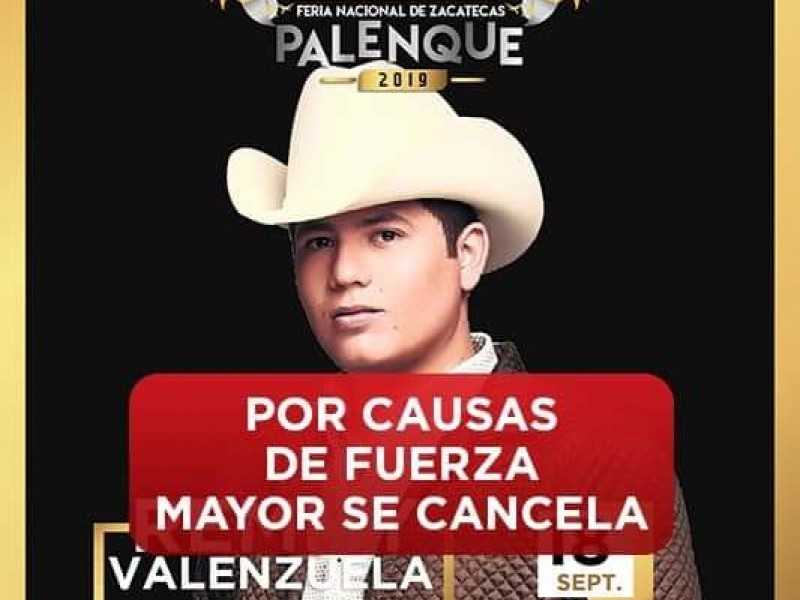 Cancela Remmy Valenzuela en el Palenque de Fenaza