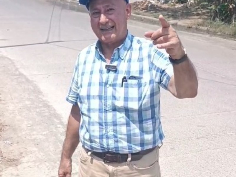 Candidato del PAN señala mal estado del sistema de drenaje