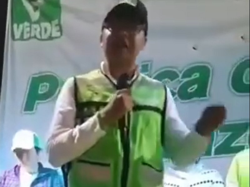 Candidato sufre deliz y asegura no cumplirá con su palabra