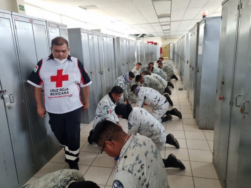 Capacita Cruz Roja a Guardia Nacional