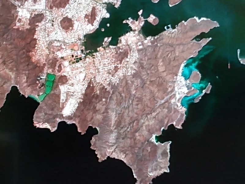 Capta ITG por satélite, contaminación en Playa Catalina