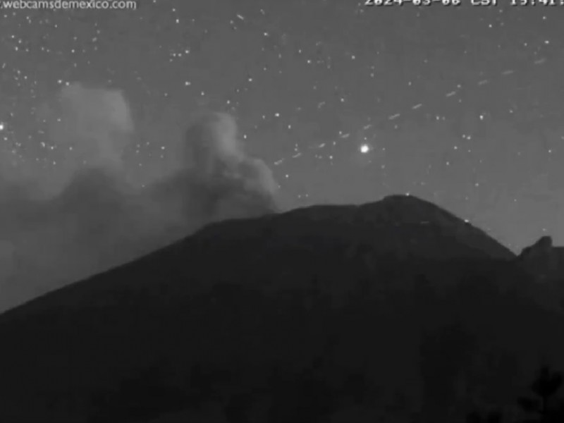 Captan extrañas luces en el Popocatépetl