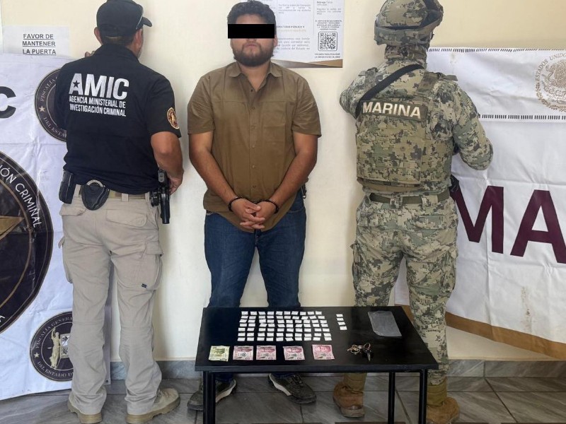 Captura AMIC a presunto traficante de droga en Caborca