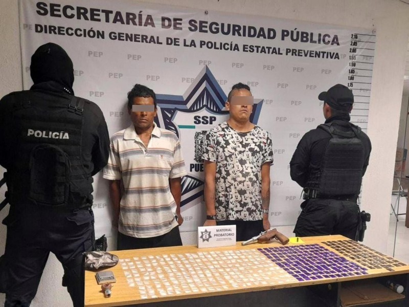 Captura Policía Estatal a dos presuntos distribuidores de droga