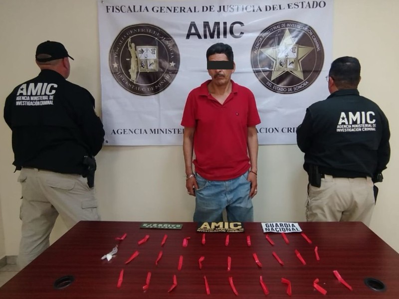 Capturado José Guadalupe “N” en posesión de droga