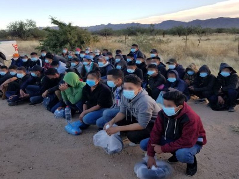 Capturan a 202 migrantes indocumentados en el Sásabe,Arizona