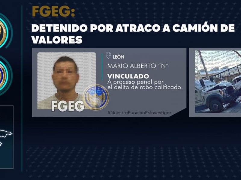 Capturan a atracador de camión de valores en León
