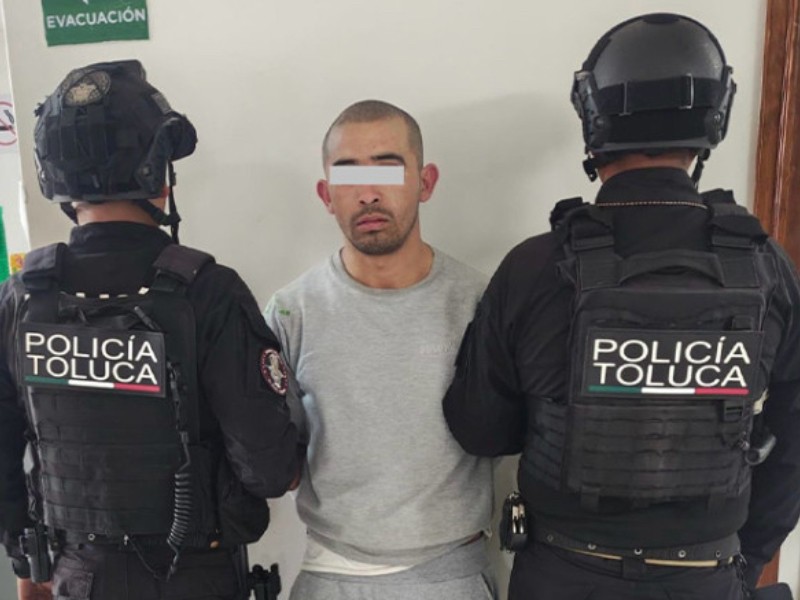 Capturan a “El Dragón” presunto asaltante y roba autos en Toluca