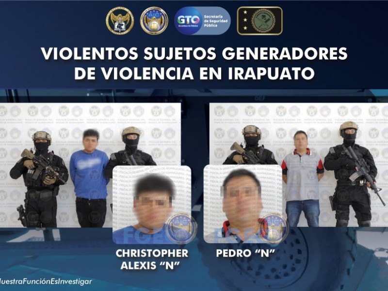 Capturan a hombres acusados de masacre en bar de Irapuato