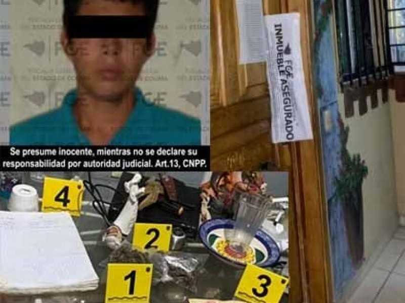 Capturan a sujeto con mariguana y metanfetamina en Manzanillo