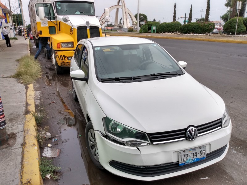 Carambola dejó solo daños materiales