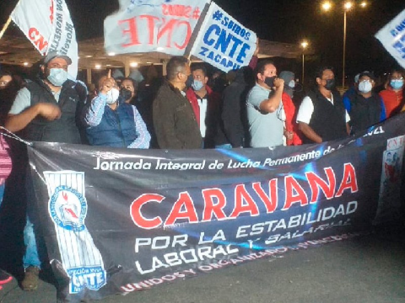 Caravana de la CNTE llega a Morelia