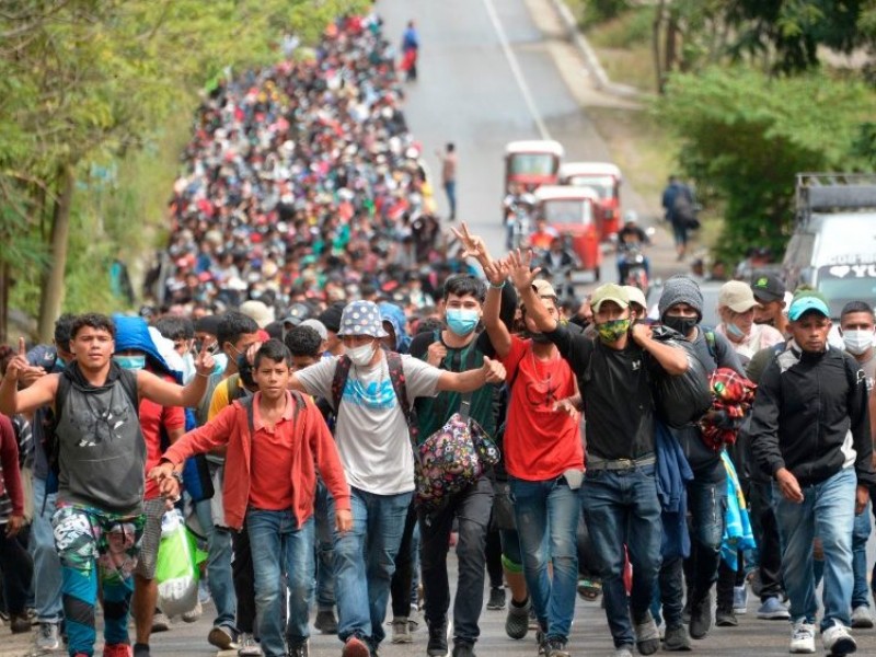 Caravana de migrantes se dirige a Oaxaca