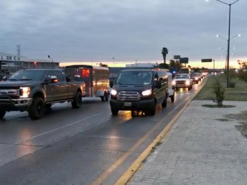 Caravana de paisanos entra a México, destino Querétaro