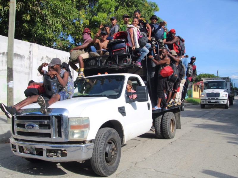 Caravana migrante ha recorrido 107 kilómetros hasta Mapastepec