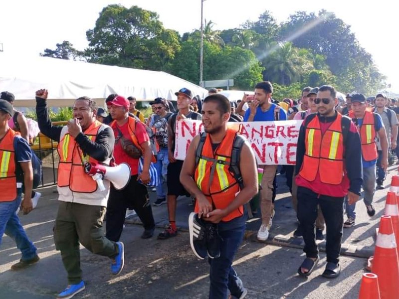 Caravana migrante que partió de Tuxtla se dividió