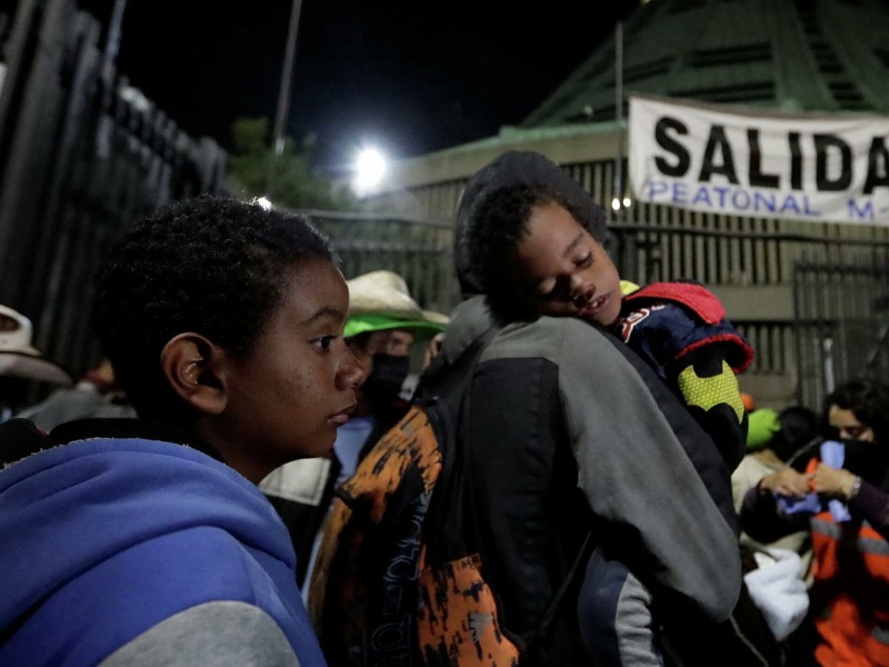 Caravana migrante visita la Basílica de Guadalupe