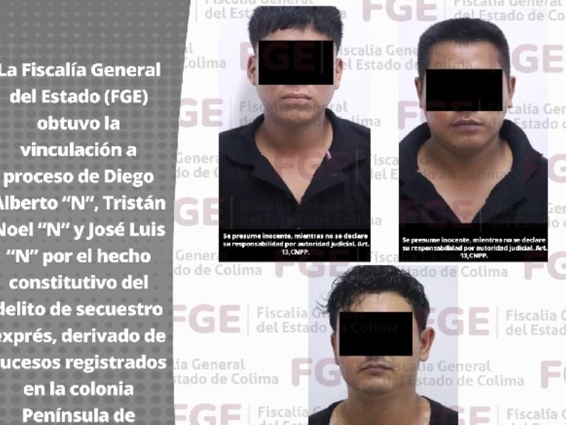 Cárcel para tres secuestradores que operaban en Manzanillo