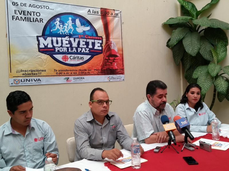 Cáritas Zamora anuncia primera carrera por la paz