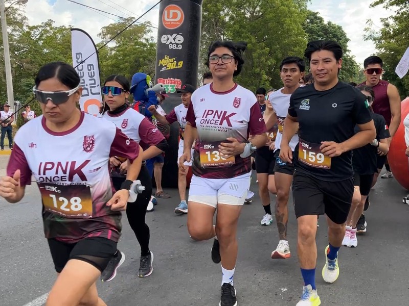 Carrera IPNOnceK 2025 resultó todo un éxito en Guasave